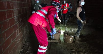 Voluntariado de Cruz Roja Huesca presta ayuda en las zonas afectadas por la DANA en Valencia